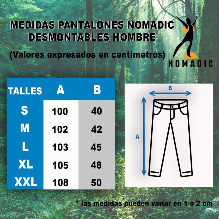 Pantalon Trekking Desmontable Nomadic Antidesgarro Local